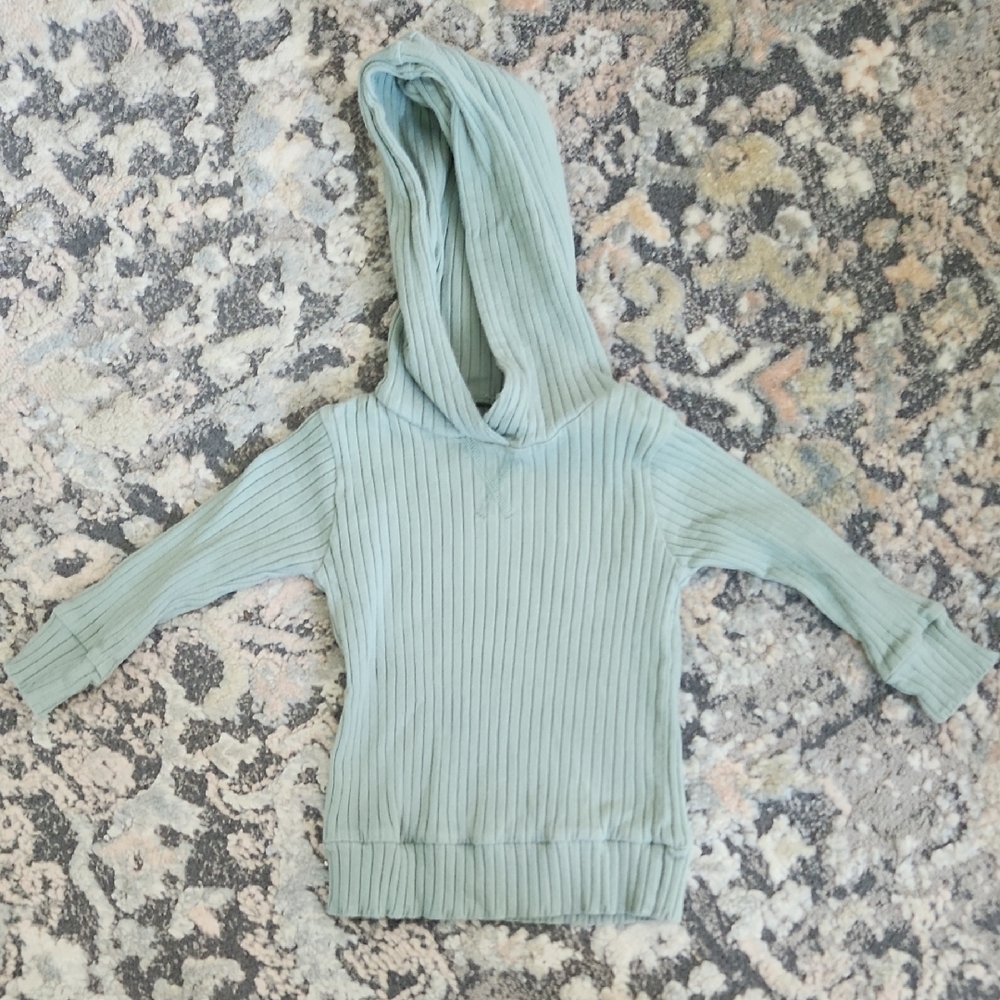 Kate Quinn Ribbed Hoodie - Light Green